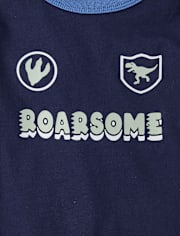 Baby And Toddler Boys Roarsome Graphic Ringer Tee