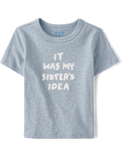 Baby And Toddler Sister's Idea Graphic Tee