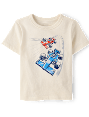 Baby And Toddler Boys Racecars Graphic Tee