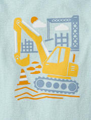 Baby And Toddler Boys Excavator Graphic Tee