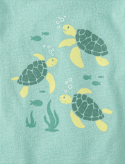 Baby And Toddler Boys Turtle Graphic Tee