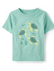 Baby And Toddler Boys Turtle Graphic Tee