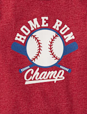 Baby And Toddler Boys Home Run Champ Graphic Tee