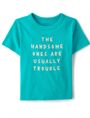 T-shirt graphique pour bébés et petits garçons qui ont souvent des problèmes