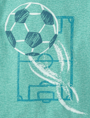 Baby And Toddler Boys Soccer Ball Graphic Tee