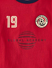 Boys Soccer Graphic Ringer Tee