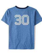 Boys Varsity Youth League Graphic Front And Back Ringer Tee