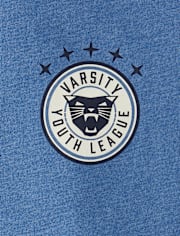 Boys Varsity Youth League Graphic Front And Back Ringer Tee