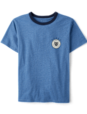 Boys Varsity Youth League Graphic Front And Back Ringer Tee