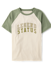 Boys Legend Status Graphic Raglan Tee