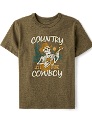 Boys Country Cowboy Graphic Tee