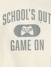 Boys School's Out Game On Graphic Tee