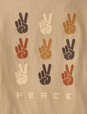 T-shirt graphique Paix pour garçons
