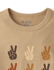 T-shirt graphique Paix pour garçons