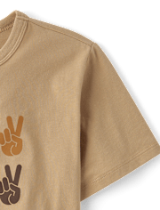 T-shirt graphique Paix pour garçons