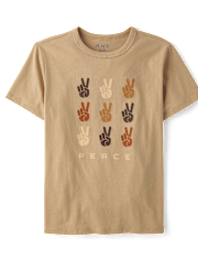 T-shirt graphique Paix pour garçons