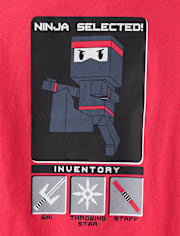 Boys Ninja Video Game Graphic Tee