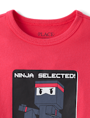 Boys Ninja Video Game Graphic Tee