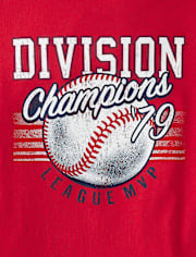 Boys Baseball Division Champions Graphic Tee