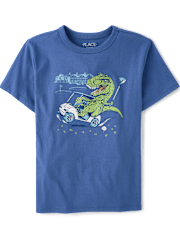 Boys Dino Golf Graphic Tee