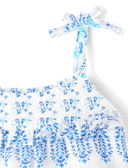 Baby And Toddler Girls Paisley Textured Shift Dress