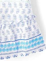 Baby And Toddler Girls Paisley Textured Shift Dress