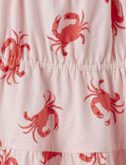 Robe à volants imprimée pour bébés et petites filles