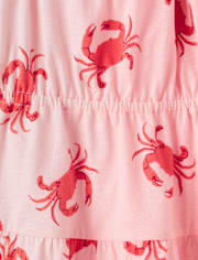 Baby And Toddler Girls Print Ruffle Dress