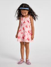 Baby And Toddler Girls Print Ruffle Dress