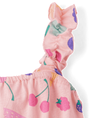 Baby And Toddler Girls Print Ruffle Dress