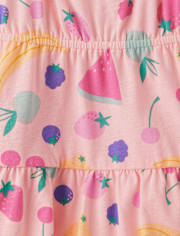 Baby And Toddler Girls Print Ruffle Dress