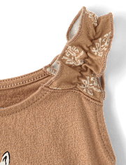 Toddler Girls Graphic Ruffle 2-Piece Outfit Set