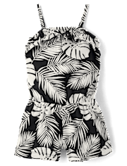 Baby And Toddler Girls Print Ruffle Romper