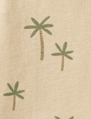 Baby And Toddler Boys Palm Tree Henley Tank Top