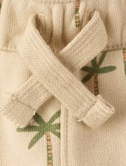 Baby And Toddler Boys Palm Tree French Terry Active Shorts