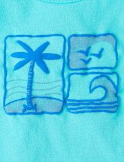 Baby And Toddler Boys Puff Print Beach 2-Piece Outfit Set