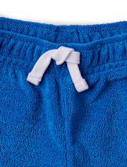 Baby And Toddler Boys Embroidered Tennis Textured Terry 2-Piece Outfit Set