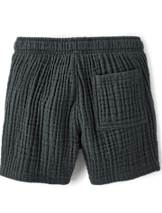 Baby And Toddler Boys Gauze Pull On Shorts