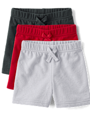 Baby And Toddler Boys French Terry Pull On Shorts 3-Pack