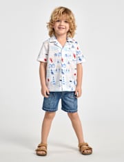 Baby And Toddler Pull On Jean Shorts