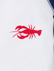 Baby And Toddler Boys Graphic Rashguard Swimsuit