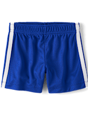 Baby And Toddler Boys Quick Dry Striped Lined Mesh Active Shorts