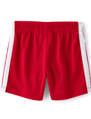 Baby And Toddler Boys Quick Dry Striped Lined Mesh Active Shorts