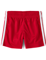 Baby And Toddler Boys Quick Dry Striped Lined Mesh Active Shorts