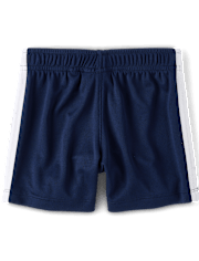 Baby And Toddler Boys Quick Dry Striped Lined Mesh Active Shorts