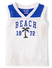 Baby And Toddler Boys Quick Dry Graphic Mesh Tank Top