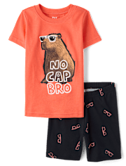 Boys Capybara Sunglasses Snug Fit Cotton Pajamas