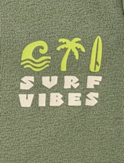 Pyjama en coton ajusté style surf pour garçon