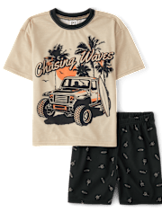 Boys Surfboard Vehicle Pajamas