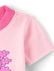Baby And Toddler Girls Summer Axolotl Snug Fit Cotton Pajamas